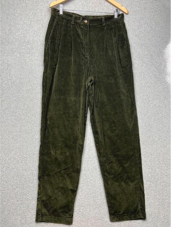 Jones New York Denim - Vintage Jones New York Corduroy Pleated Straight Leg High Rise Pants Womens 14